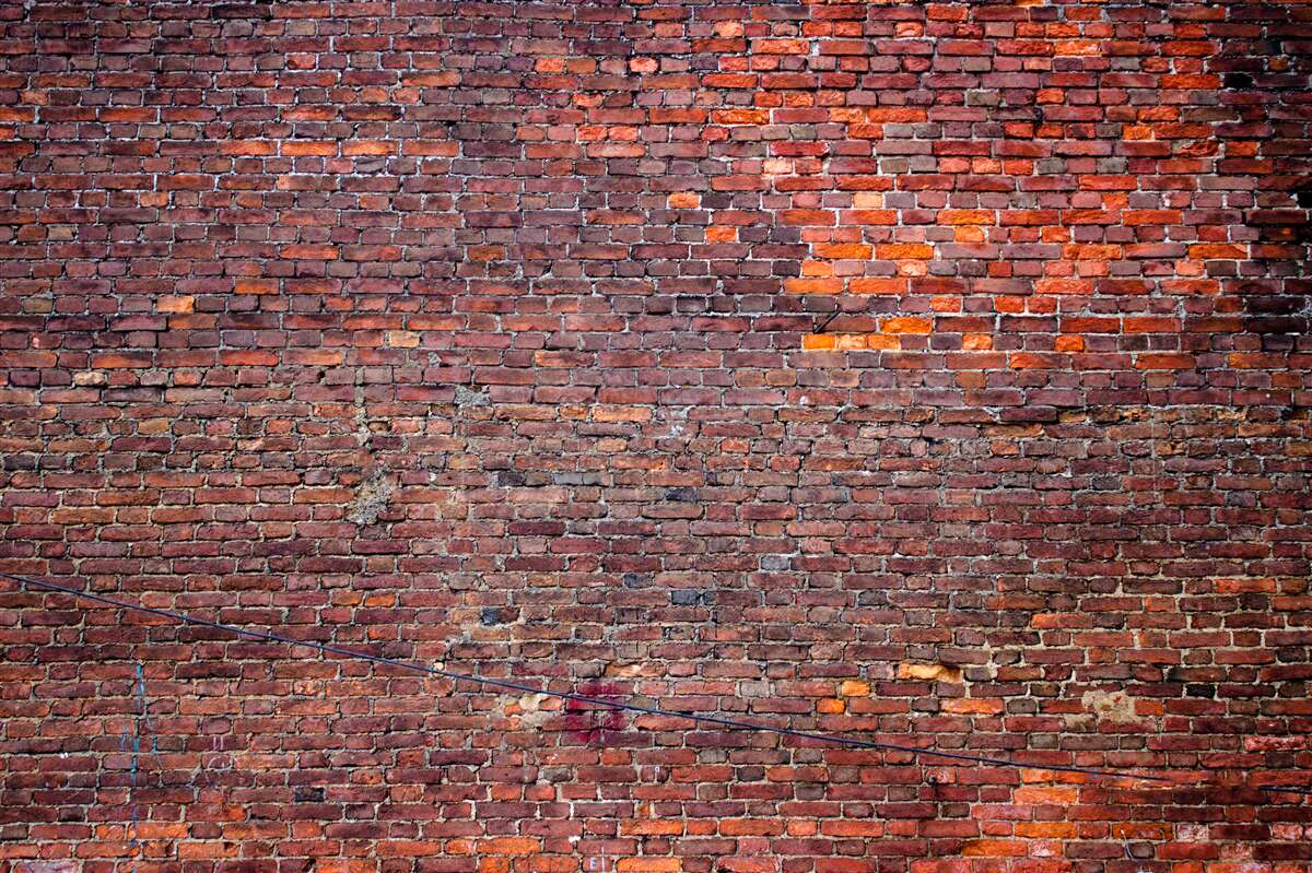 Fotobehang oude rode bakstenen muur