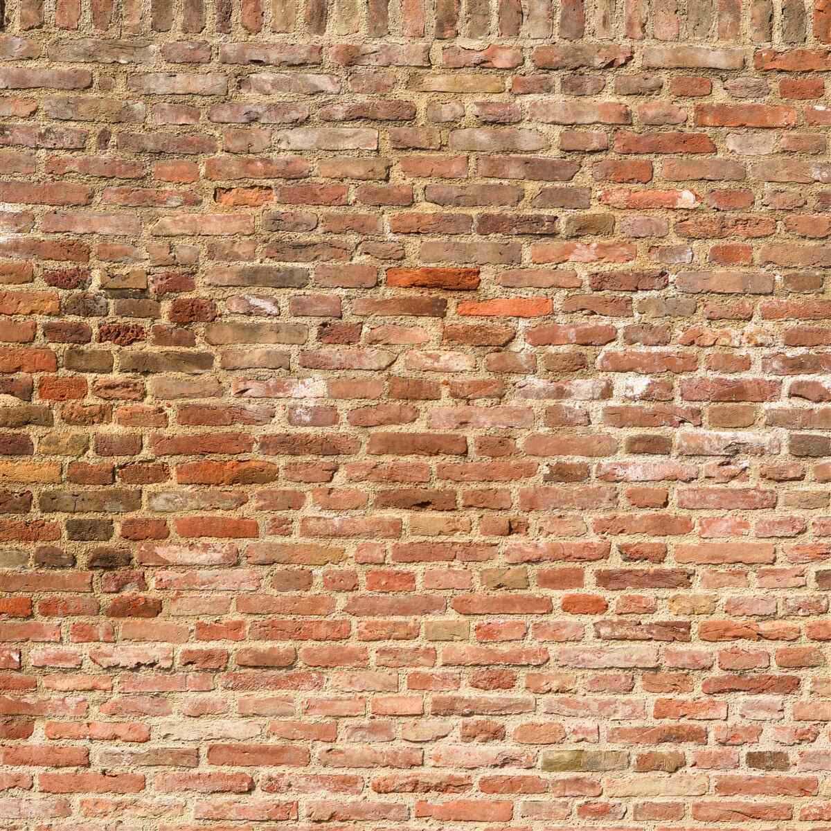 Fotobehang oude bruine bakstenen muur