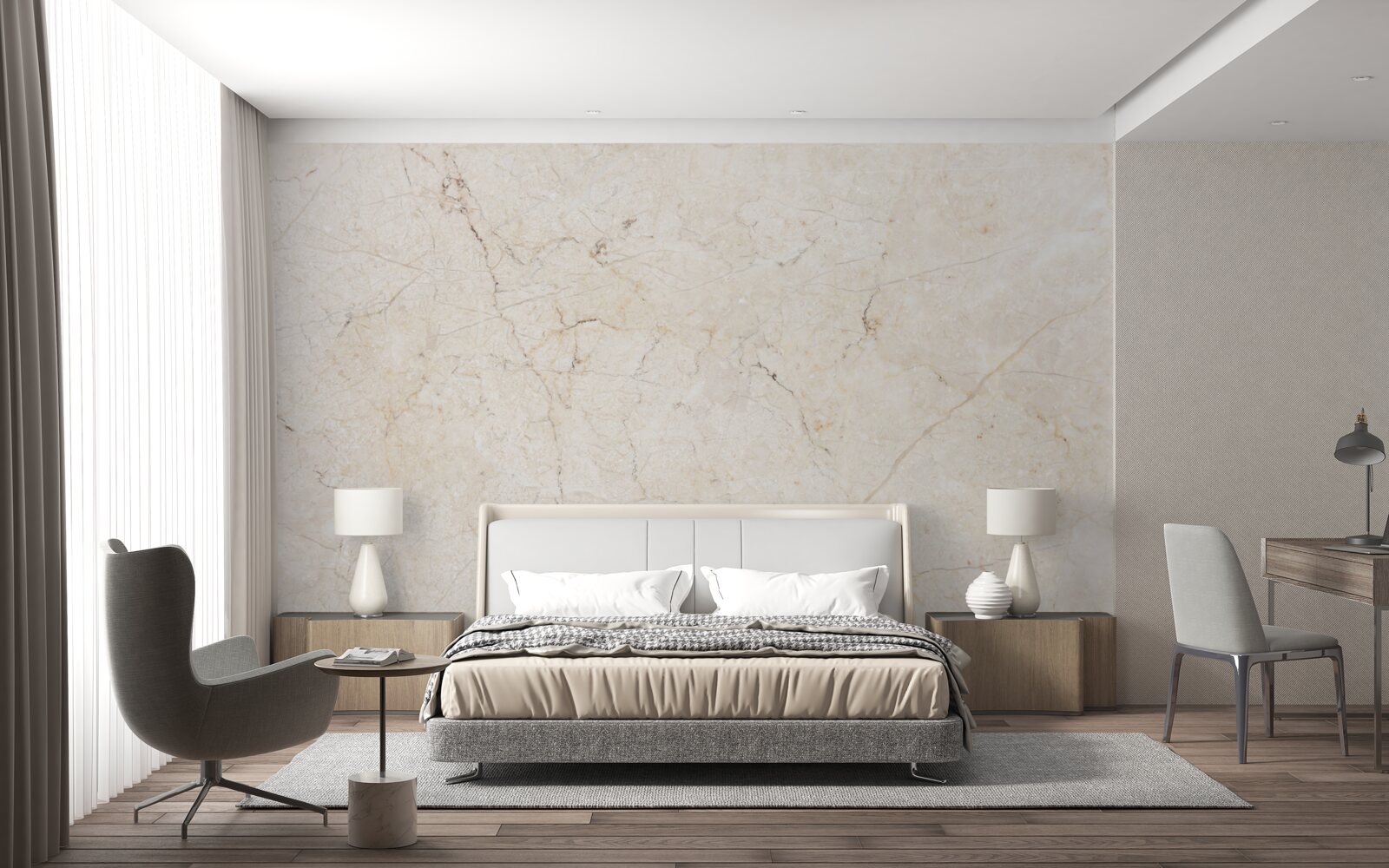 Fotobehang beige marmeren achtergrond