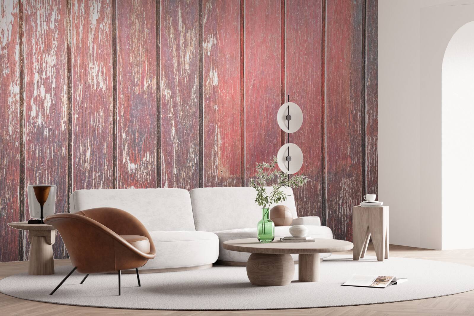 Fotobehang gedetailleerd overzicht van de oude boom
