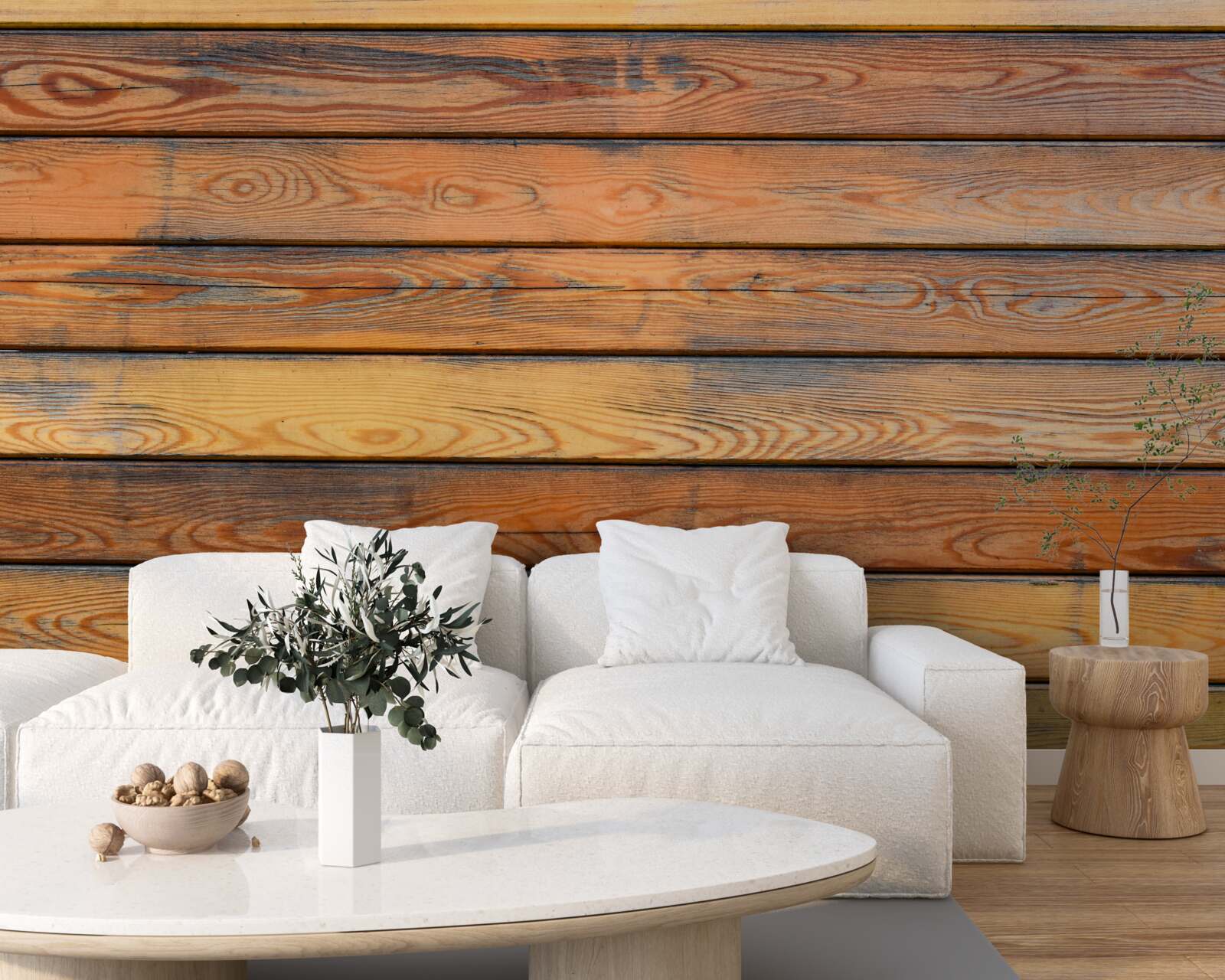 Fotobehang antieke houten planken