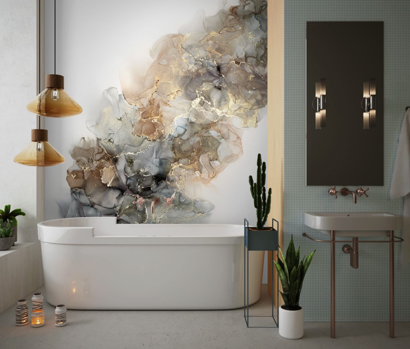 Fotobehang luxueuze, charmante sfeer