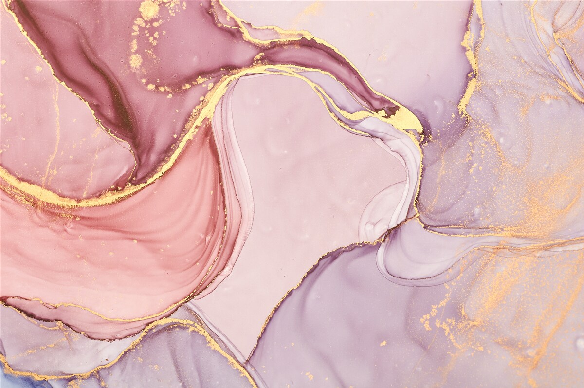 Fotobehang delicate vloeistof in een violetroze tint