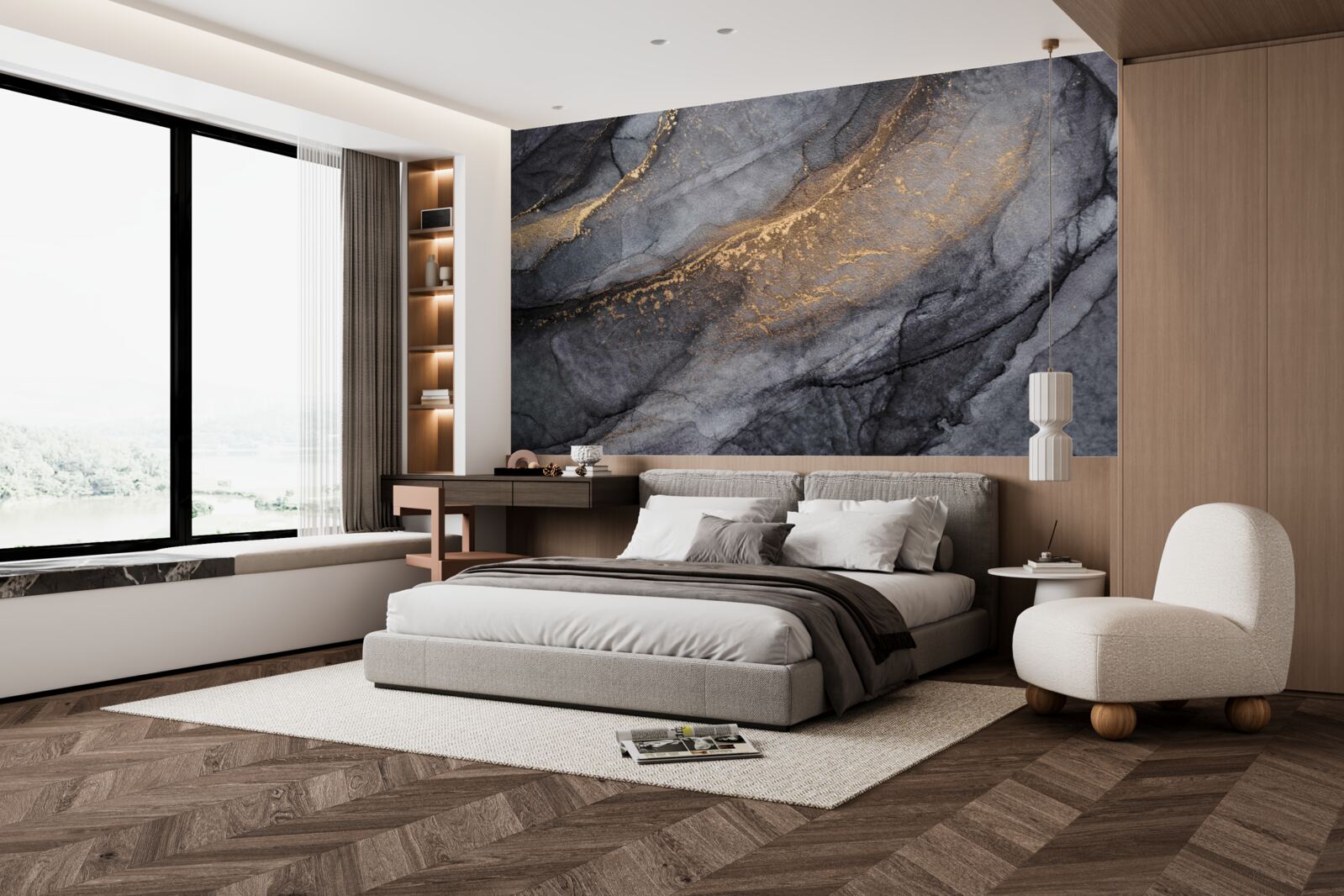 Fotobehang exclusief abstract marmer