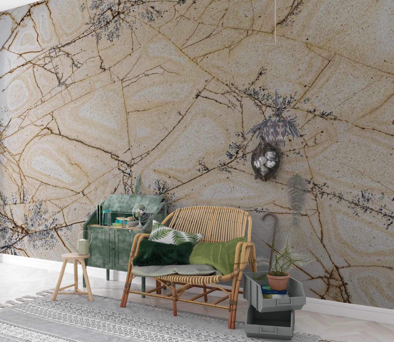 Fotobehang de schoonheid van licht kwartsiet