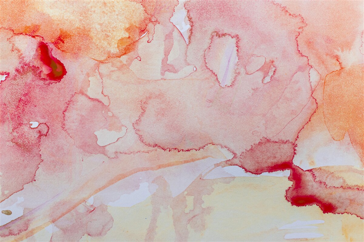 Fotobehang aquarel bed achtergrond