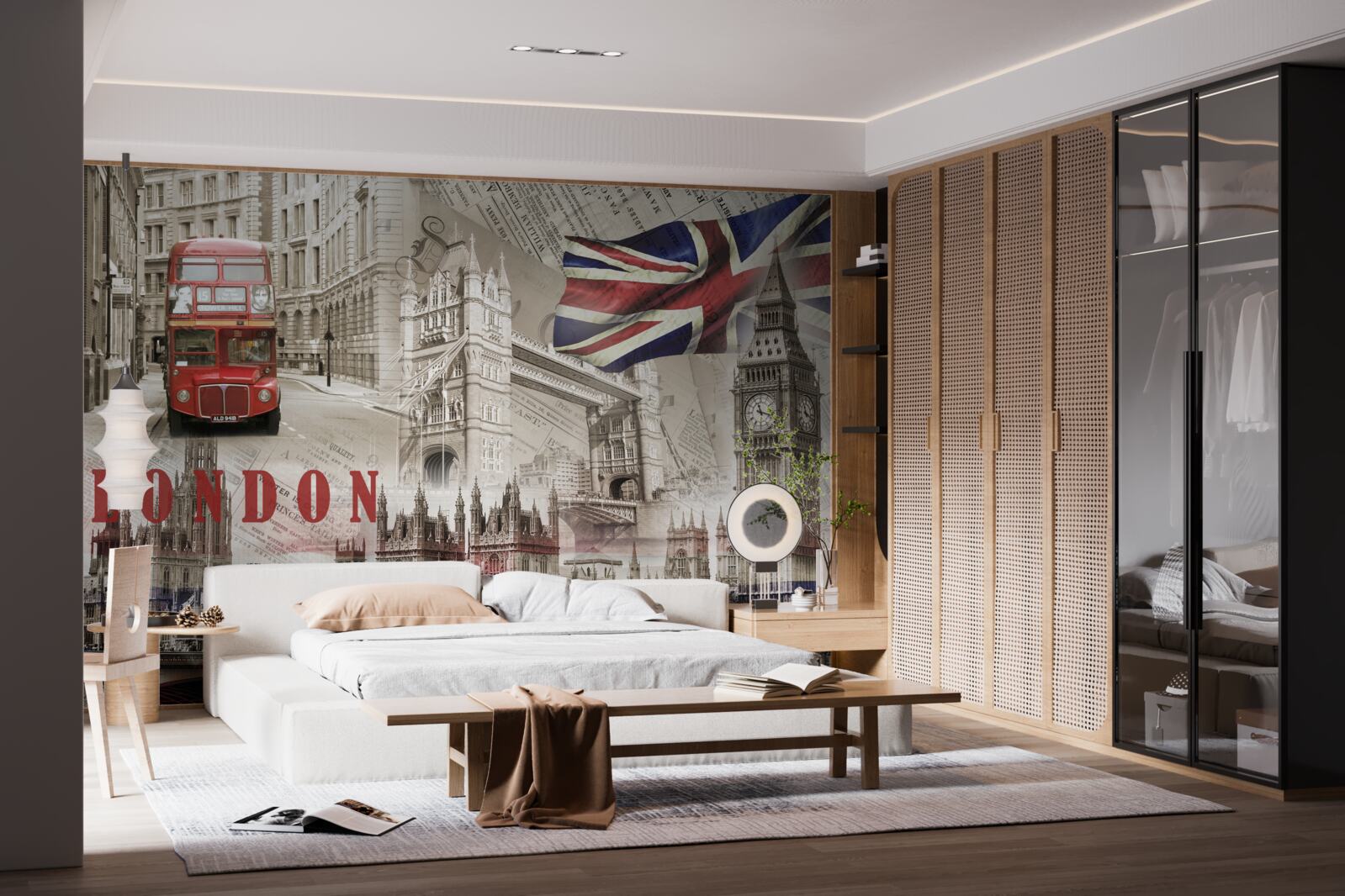 Fotobehang belangrijkste symbolen van Londen