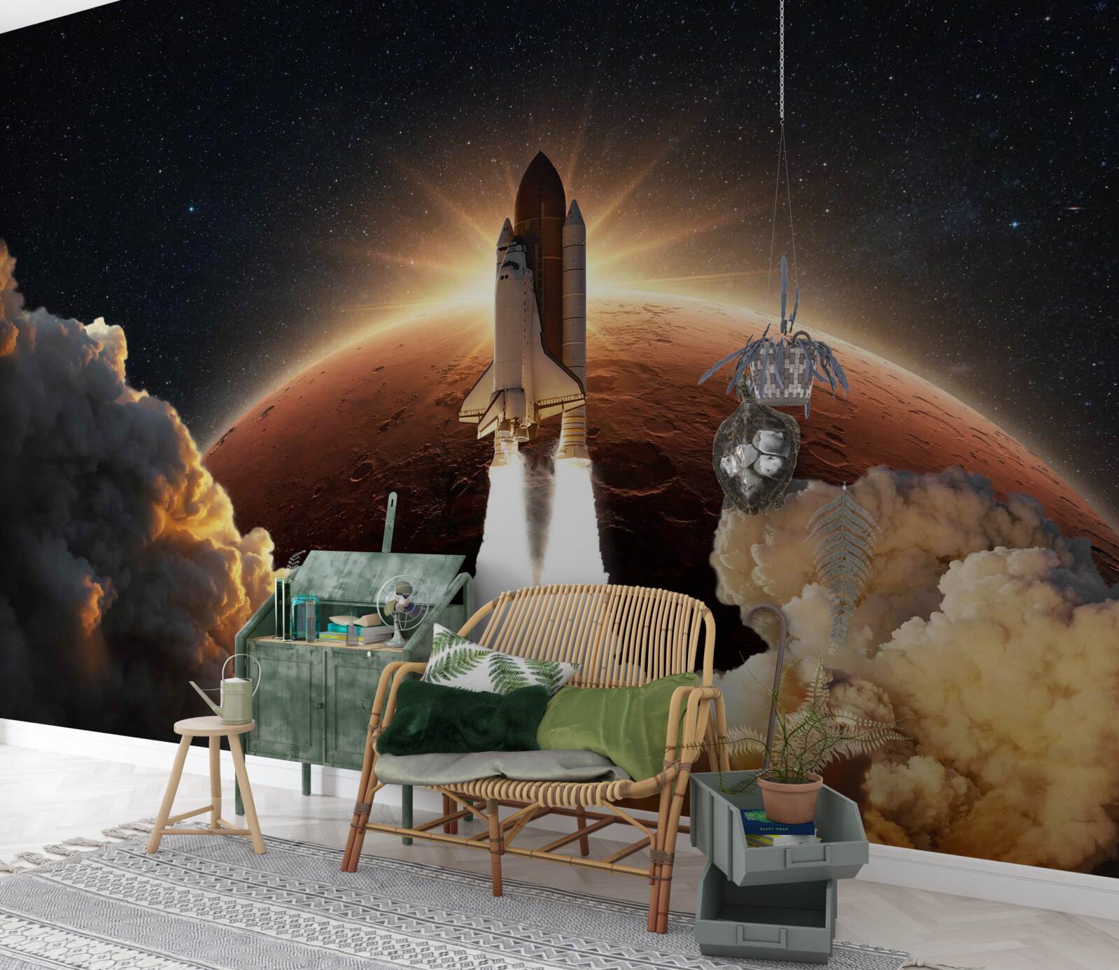 Fotobehang ruimtevaart van het schip