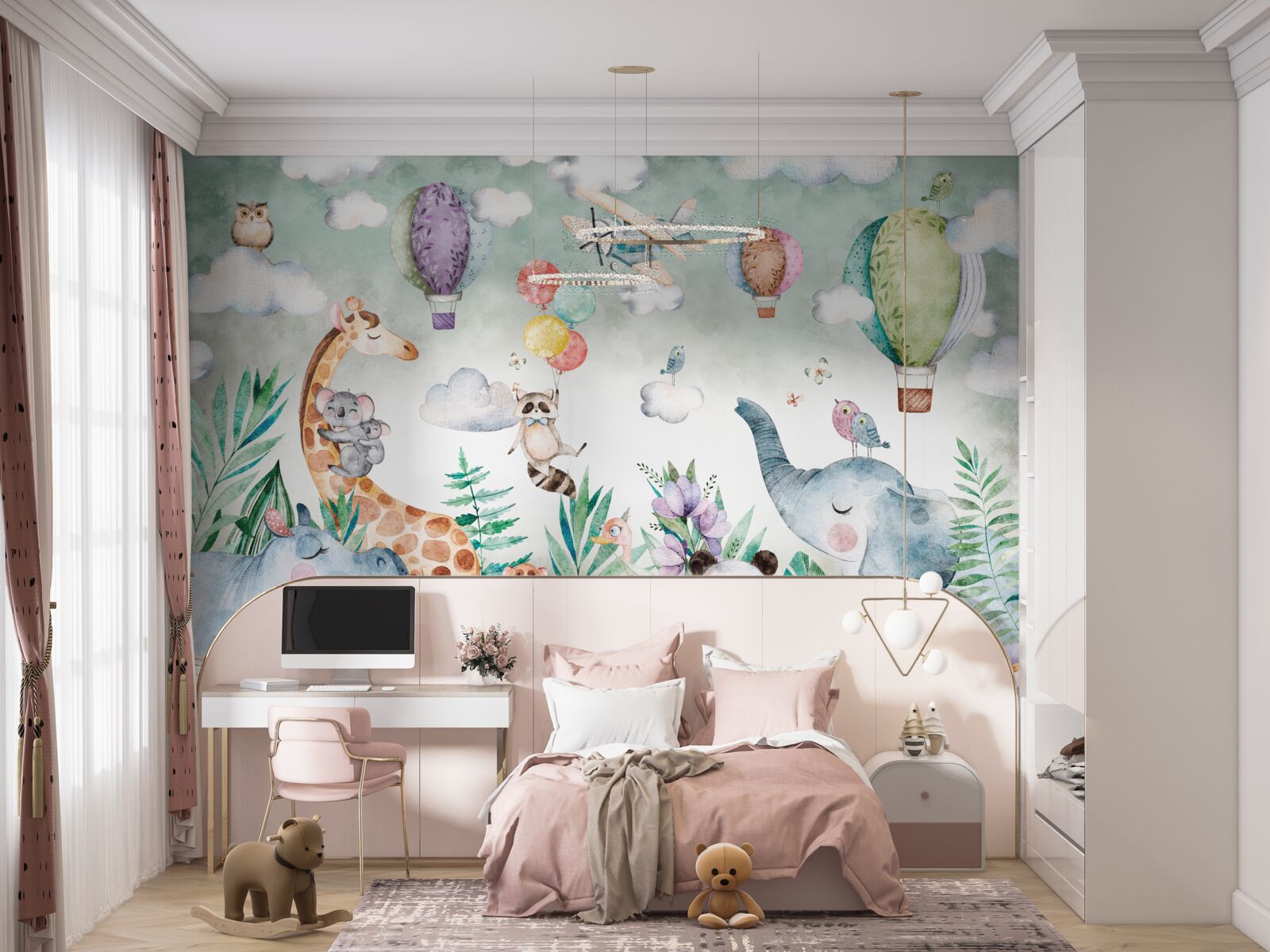 Fotobehang Rustende dieren genieten van vriendschap