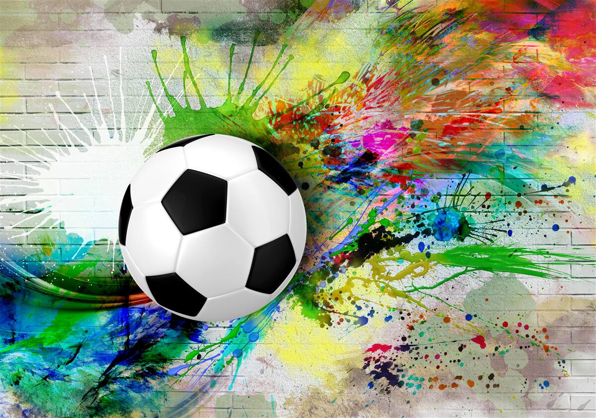 Fotobehang achtergrond helderheid hoogtepunten voetbal