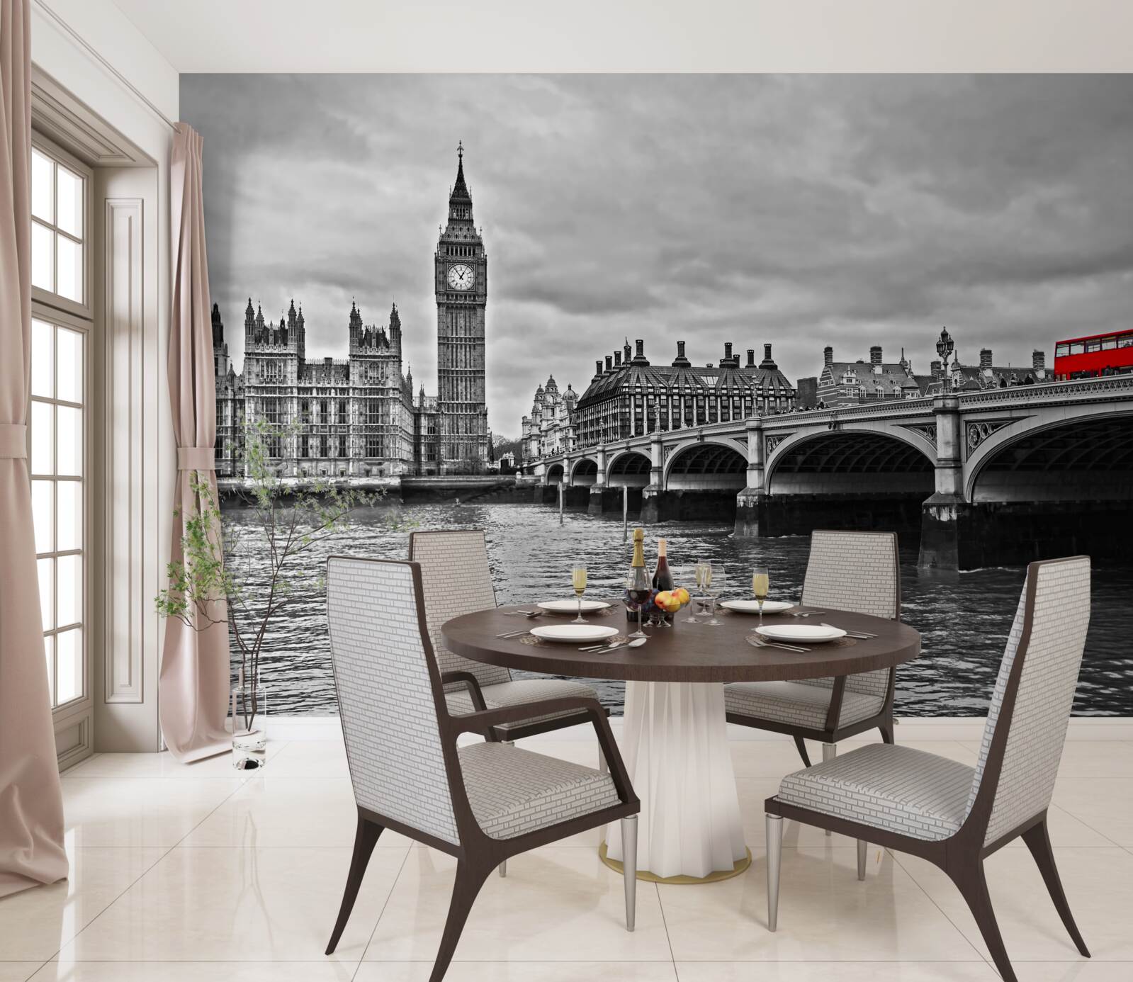 Fotobehang londen brug over thames