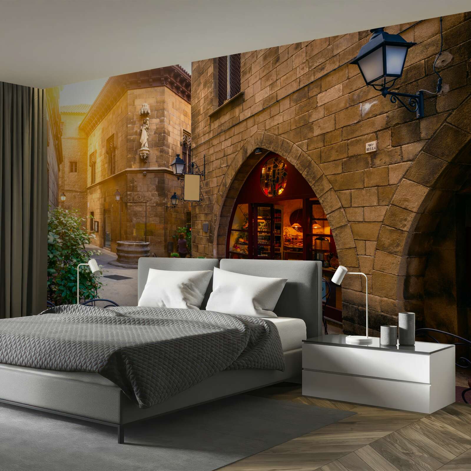 Fotobehang barcelona, gotische wijk