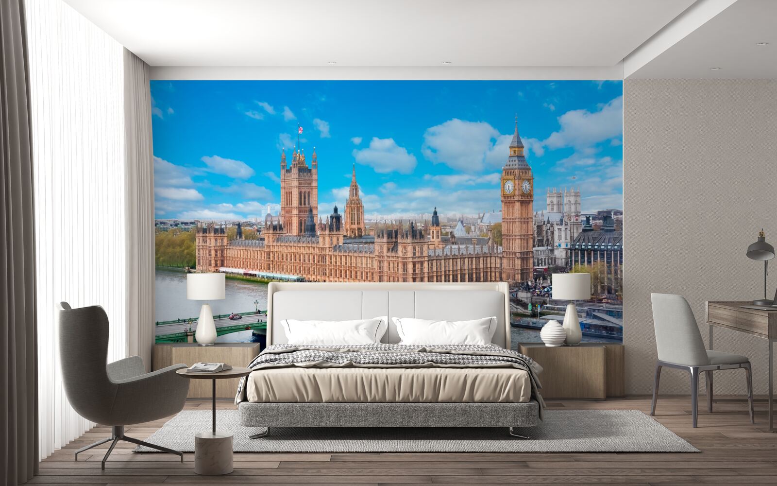 Fotobehang big ben i parlament to serce londynu