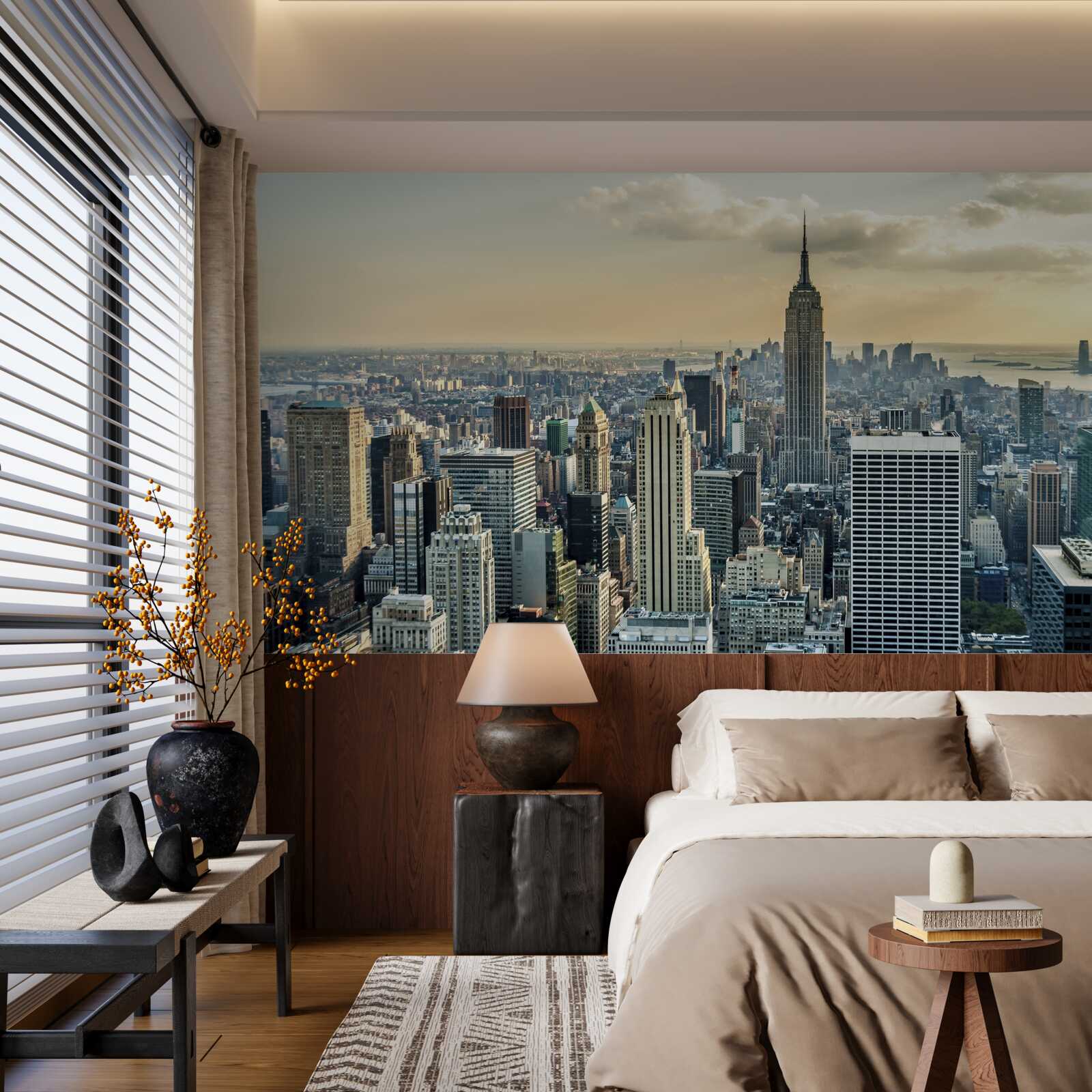 Fotobehang 360 graden uitzicht op new york