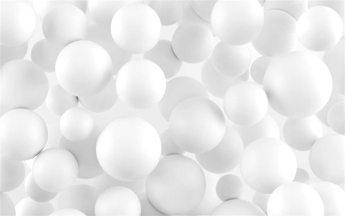 Fotobehang grote witte ballen