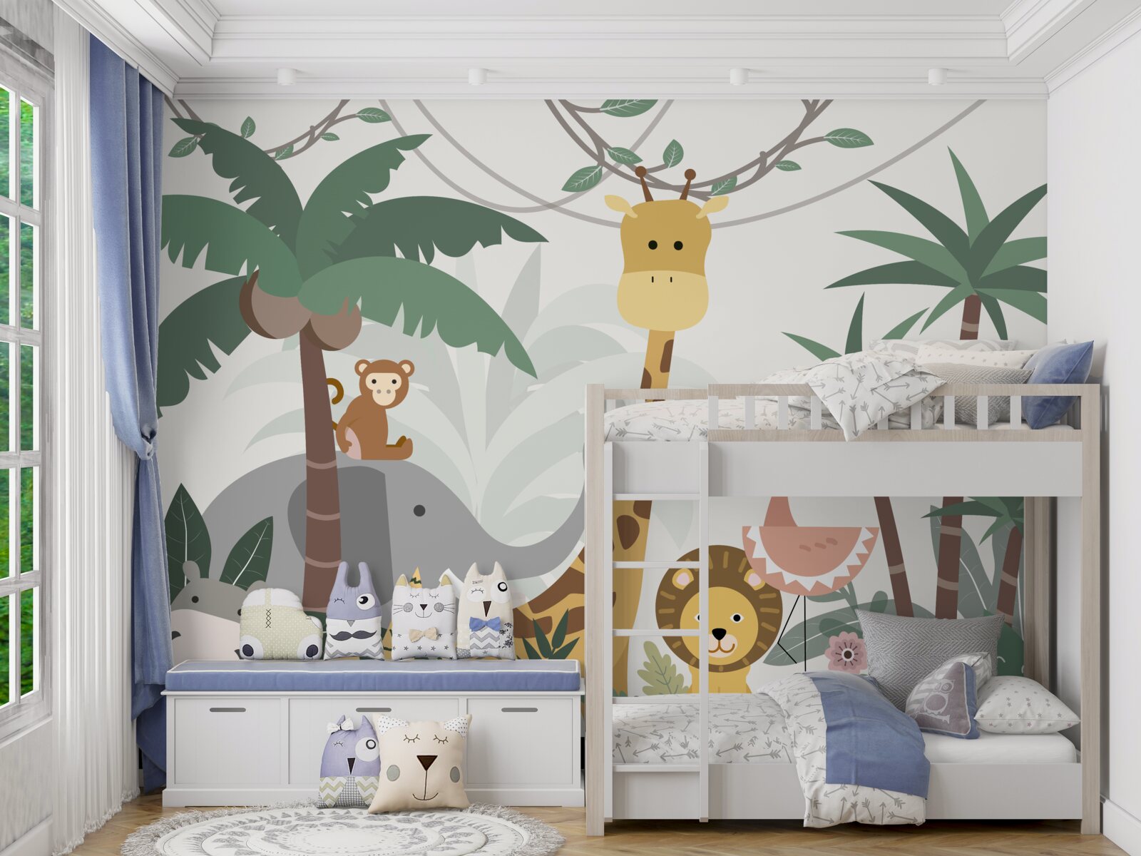 Fotobehang geanimeerde wildlife reis