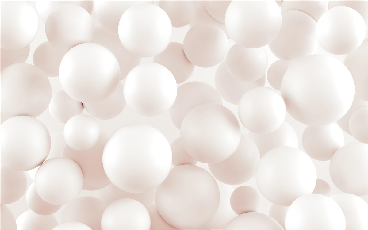Fotobehang veel felroze ballen