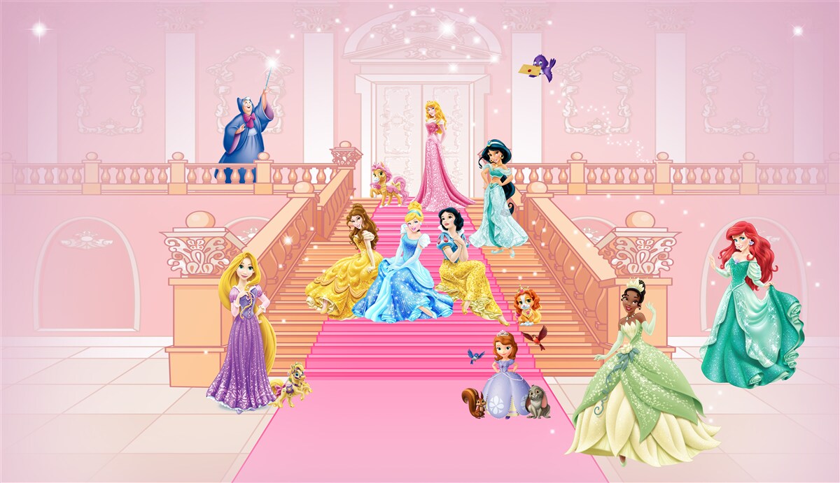 Fotobehang disney tekenfilm prinsessen