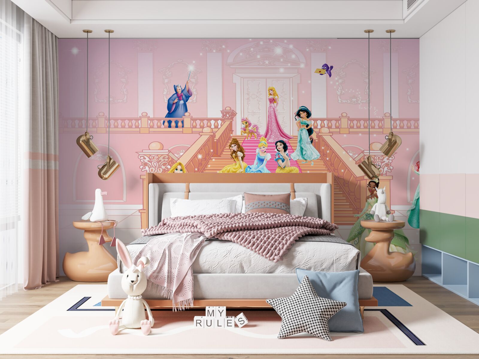 Fotobehang disney tekenfilm prinsessen