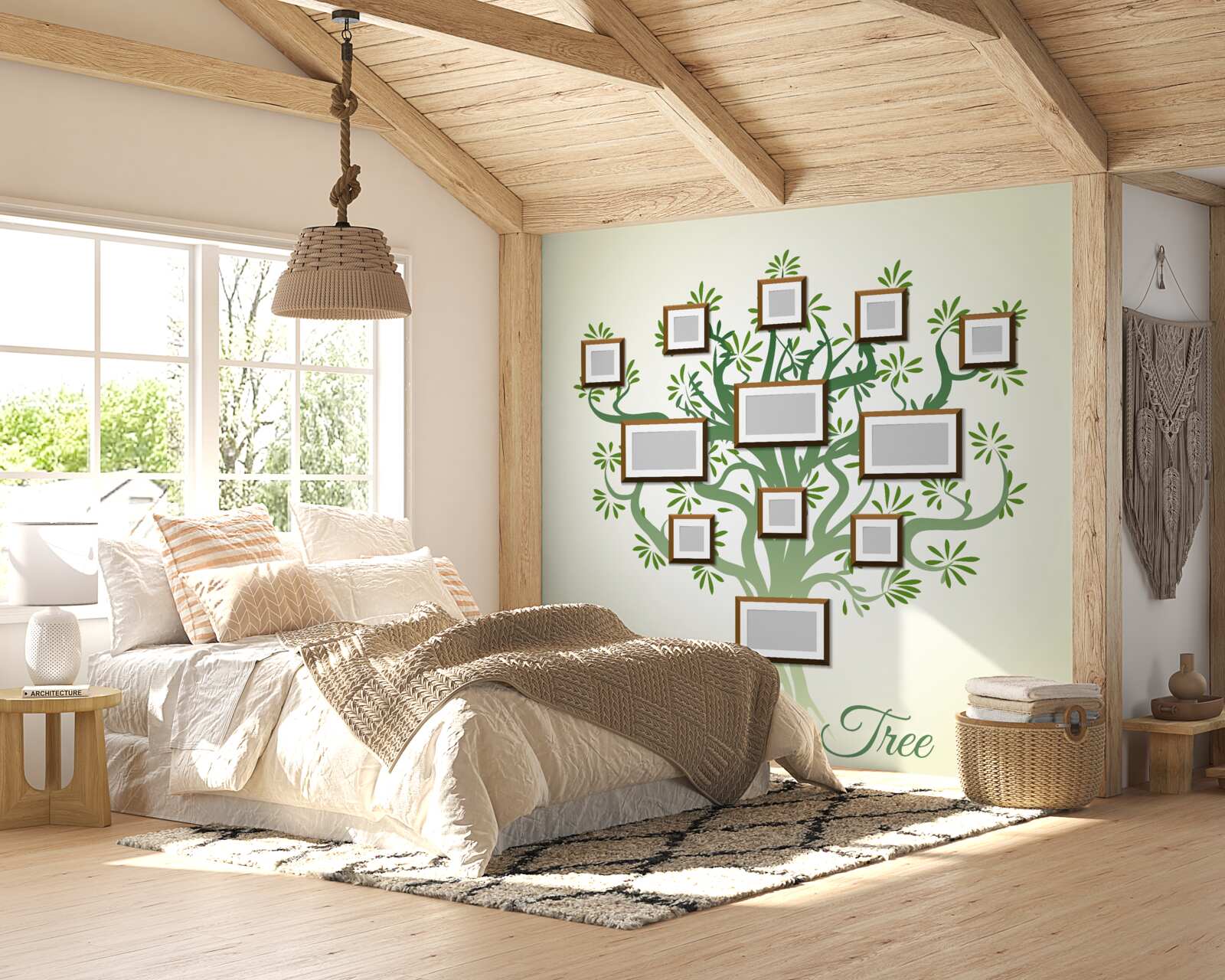 Fotobehang stamboom
