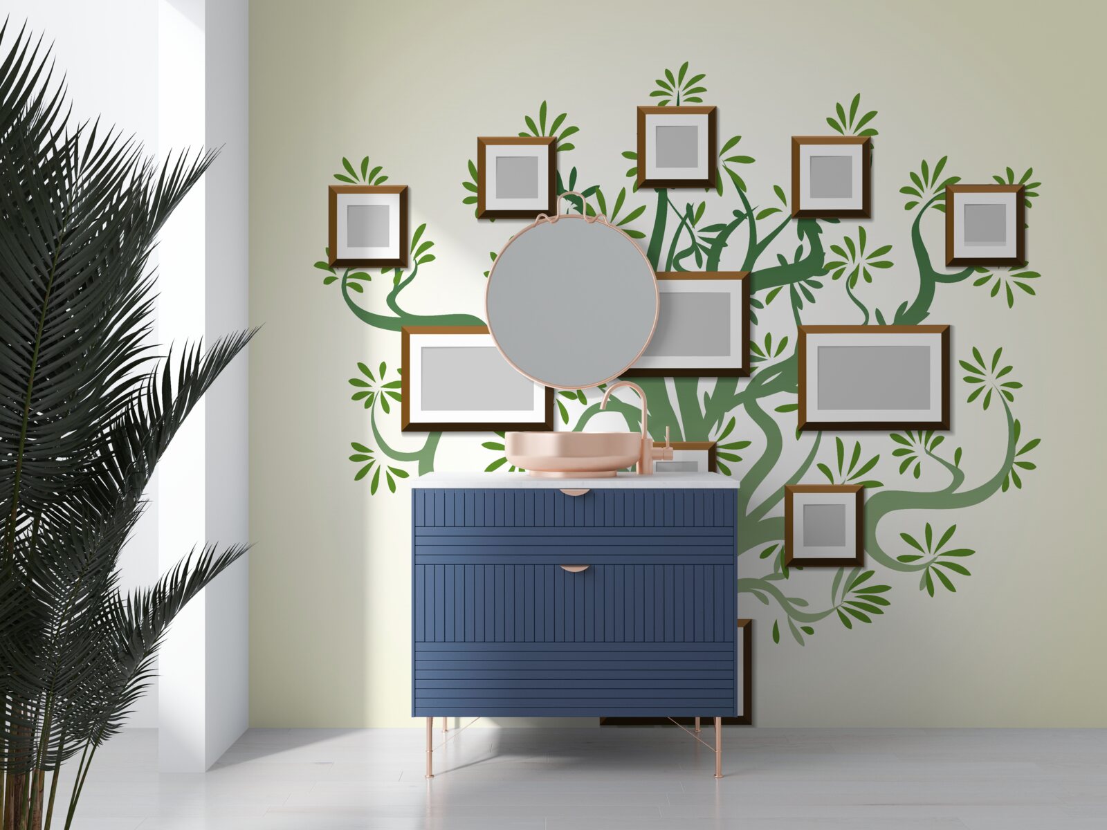 Fotobehang stamboom