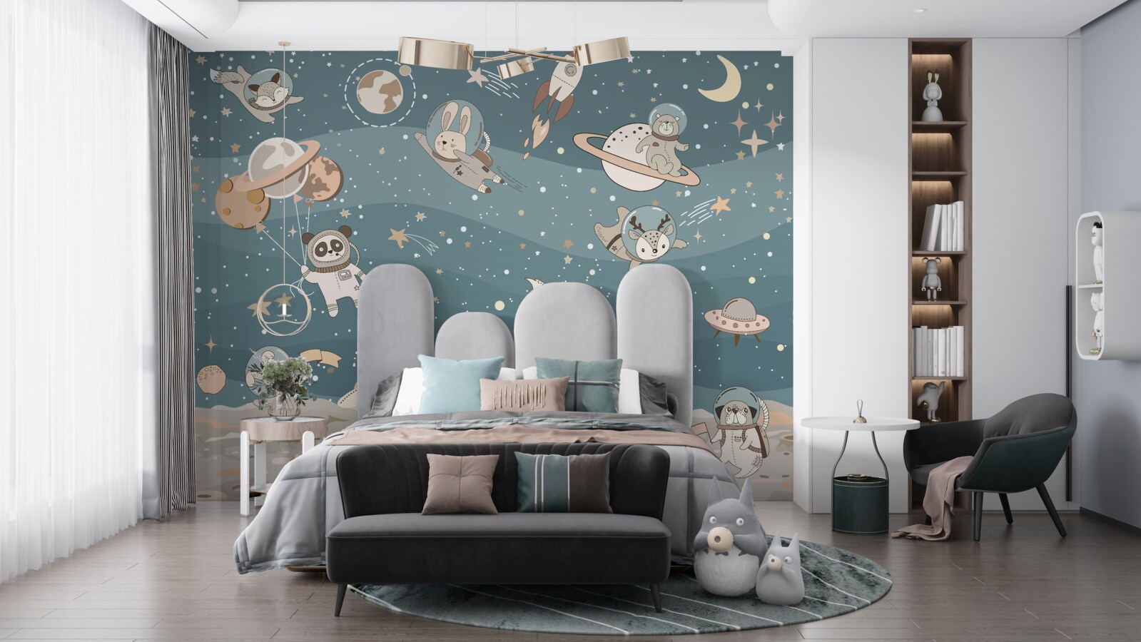 Fotobehang ruimte dieren