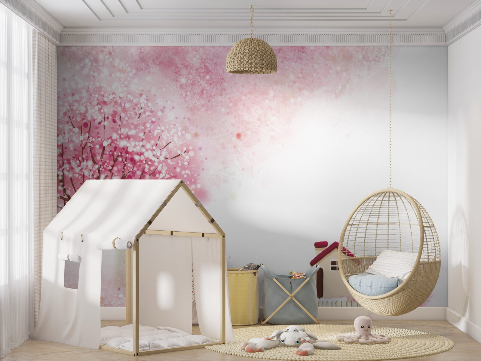 Fotobehang Tuinhuis in Japanse stijl