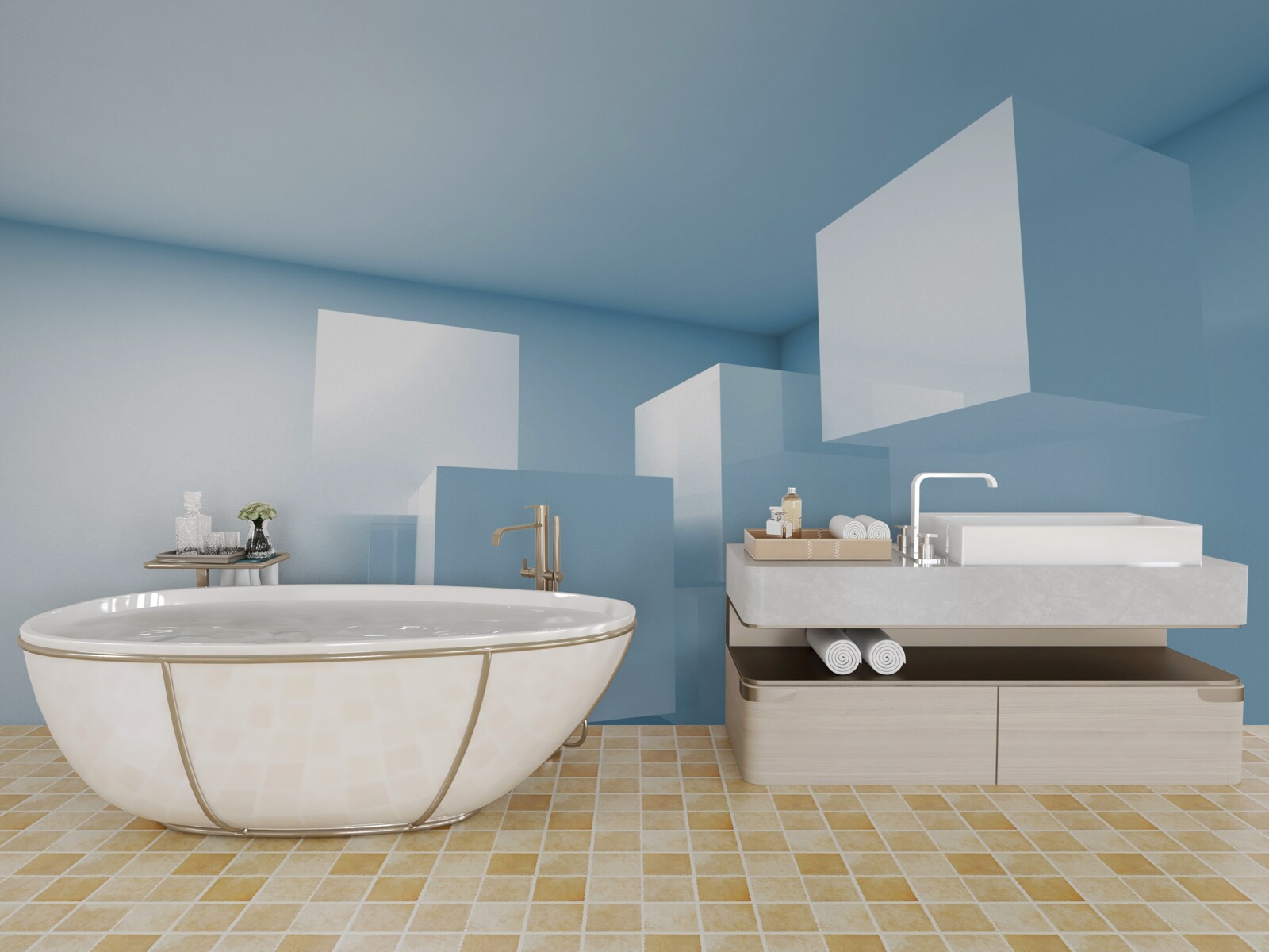 Fotobehang abstracte geometrische structuur