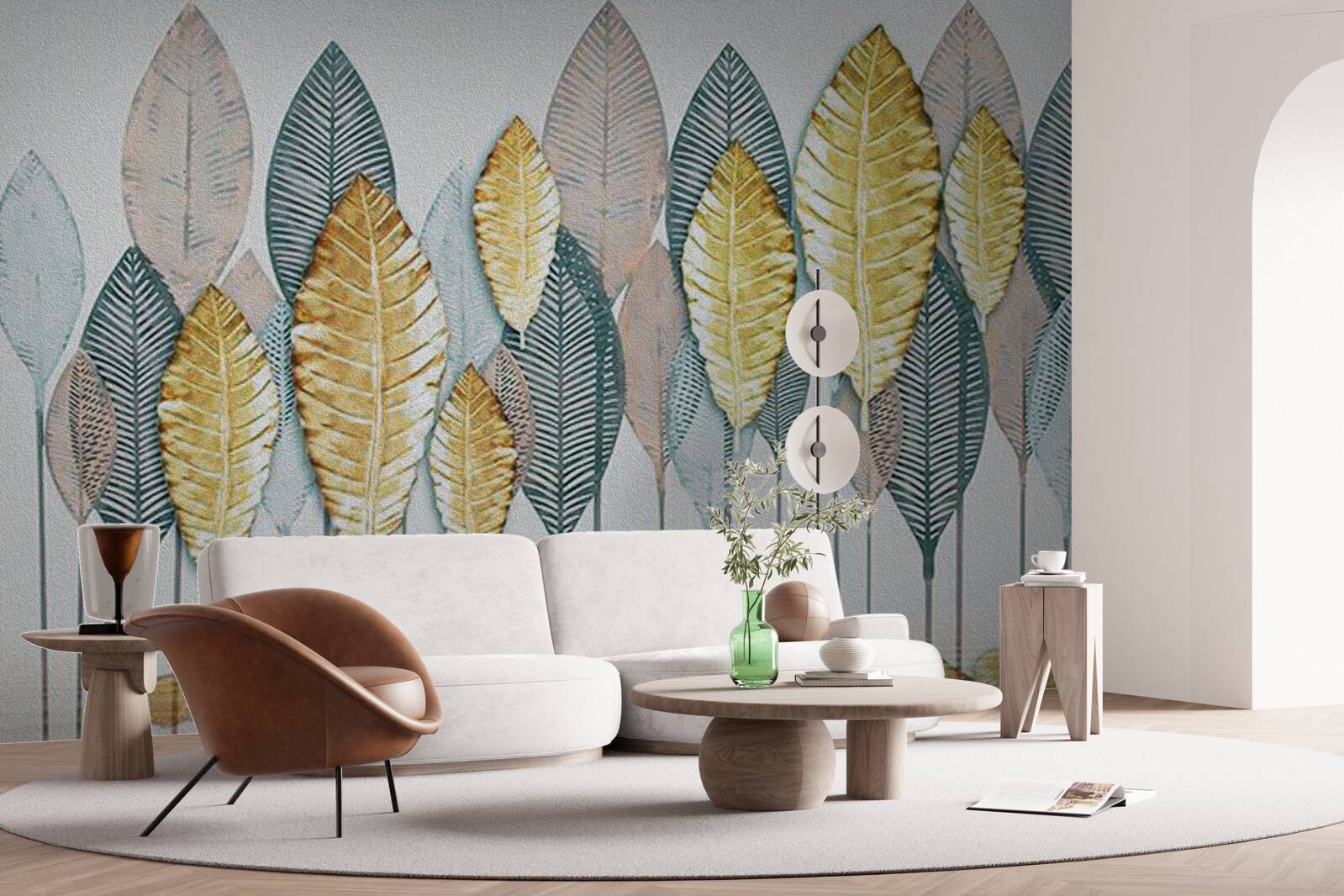 Fotobehang onwerkelijk herfstbos