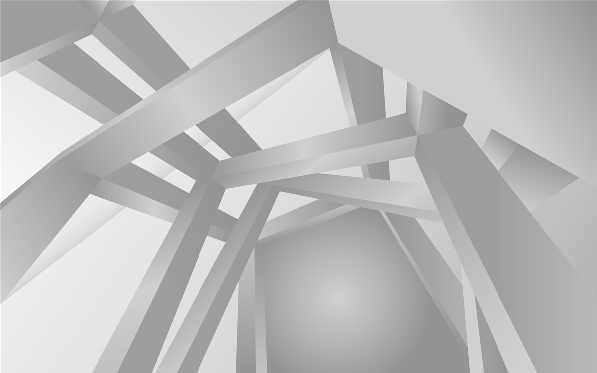Fotobehang gang met een helder geometrisch patroon