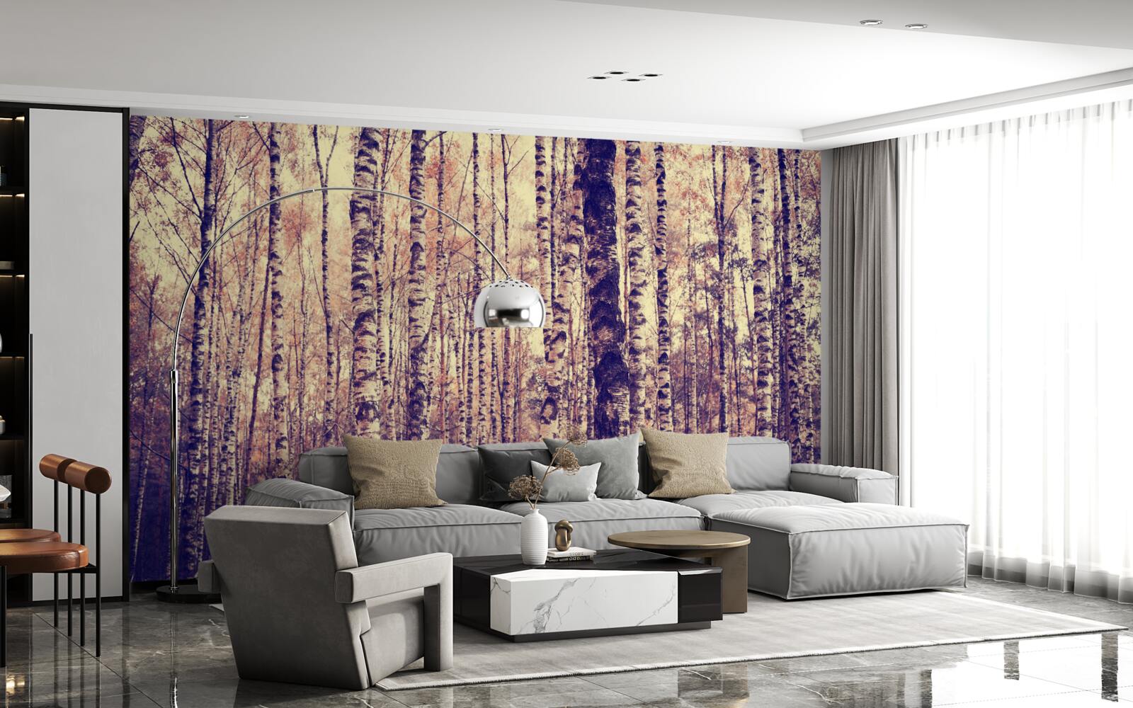 Fotobehang elegant berkenbos