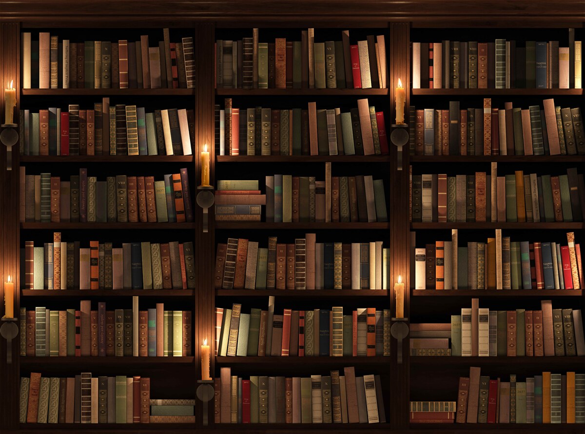 Fotobehang rijke historische bibliotheek