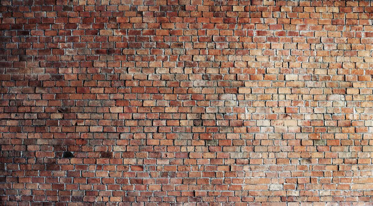 Fotobehang oude bakstenen muur