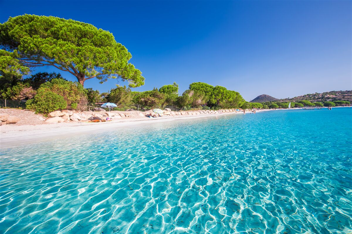 Fotobehang santa giulia strand