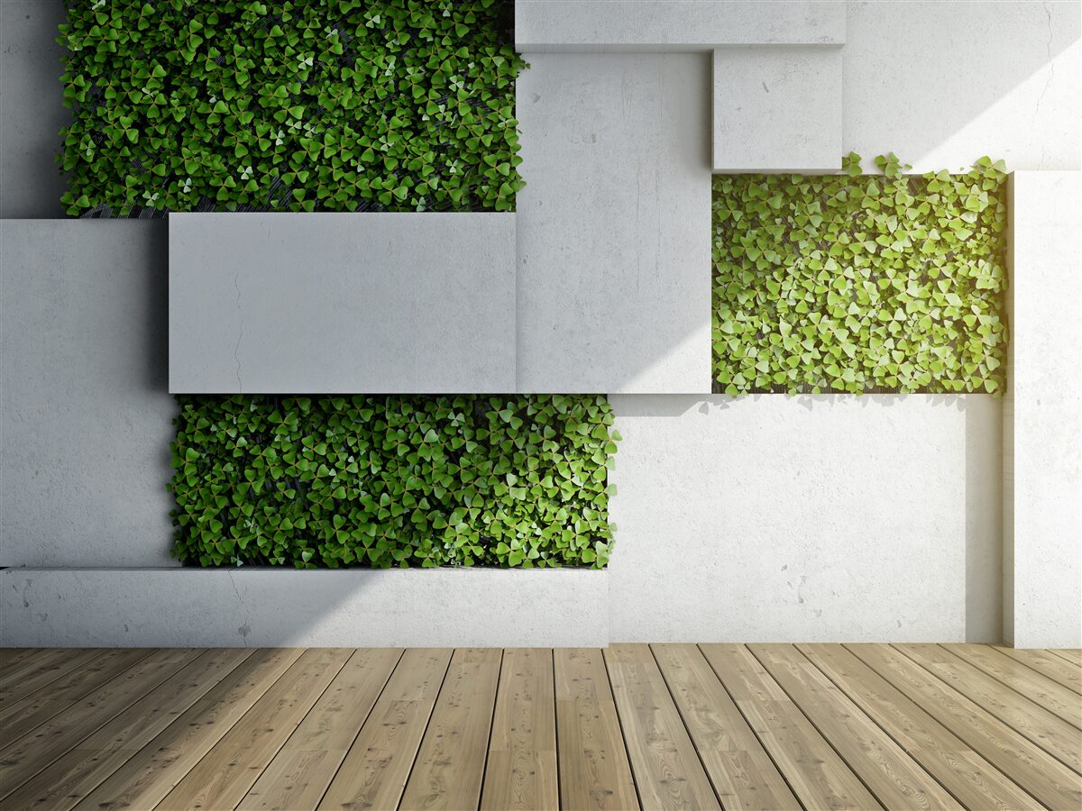 Fotobehang groene wanddecoratie