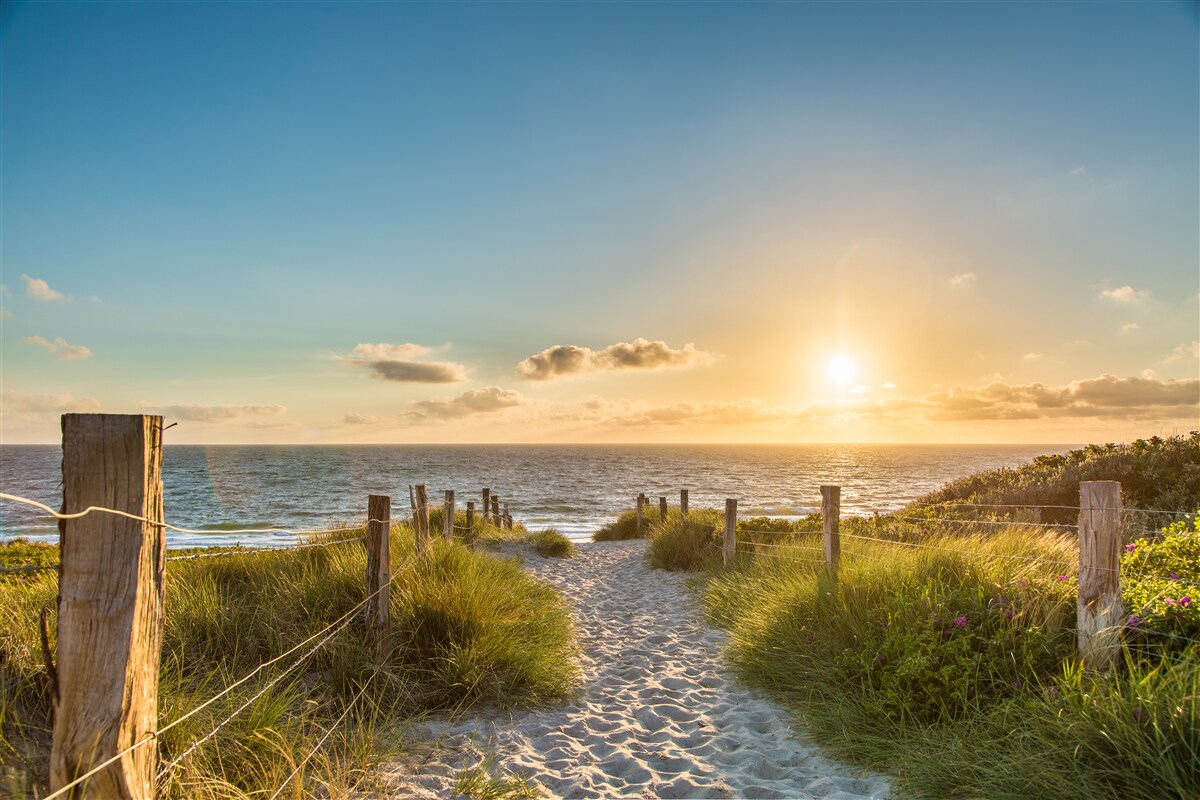 Fotobehang texel eiland voor de kust van