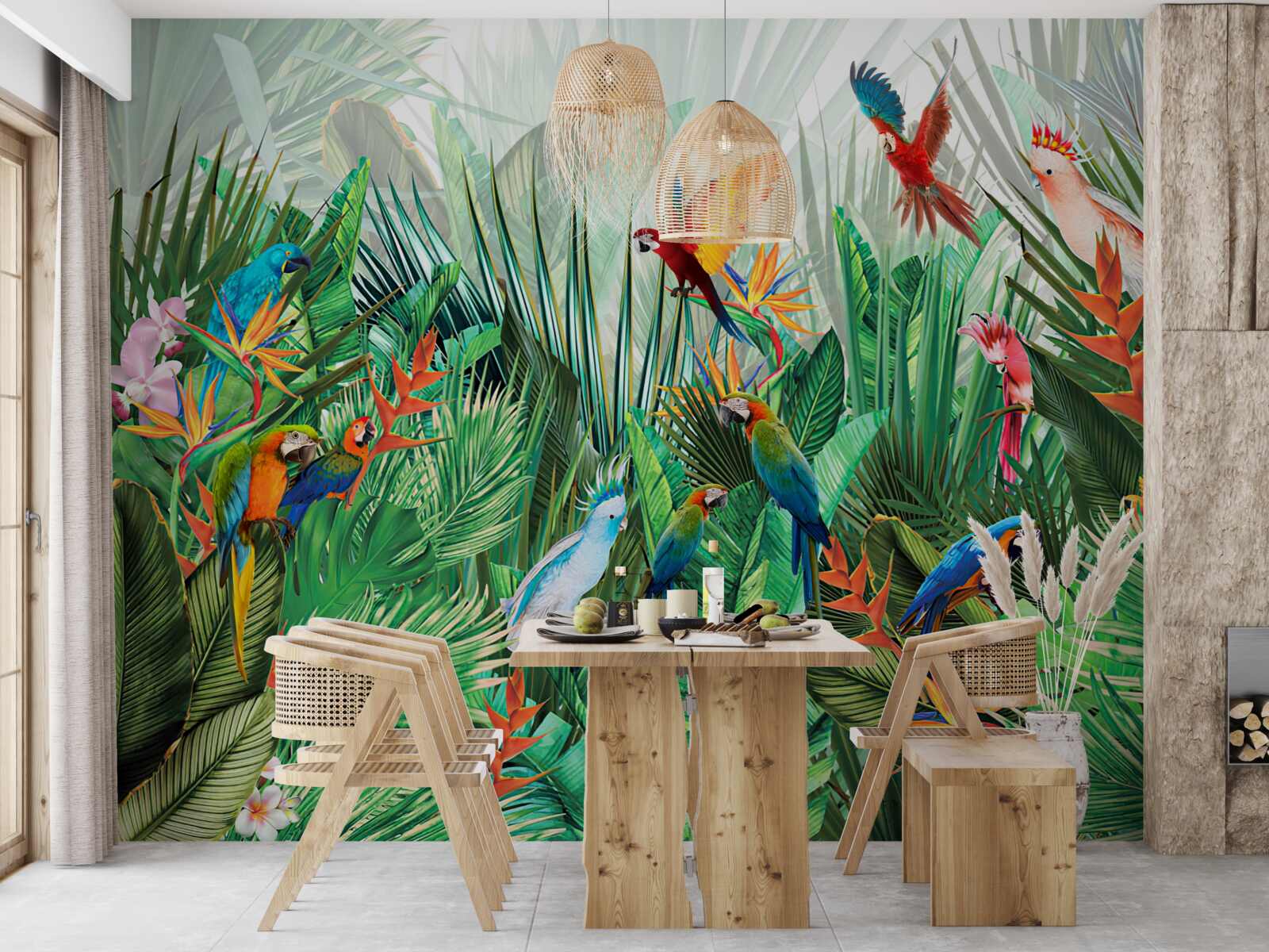 Fotobehang junglebewoners