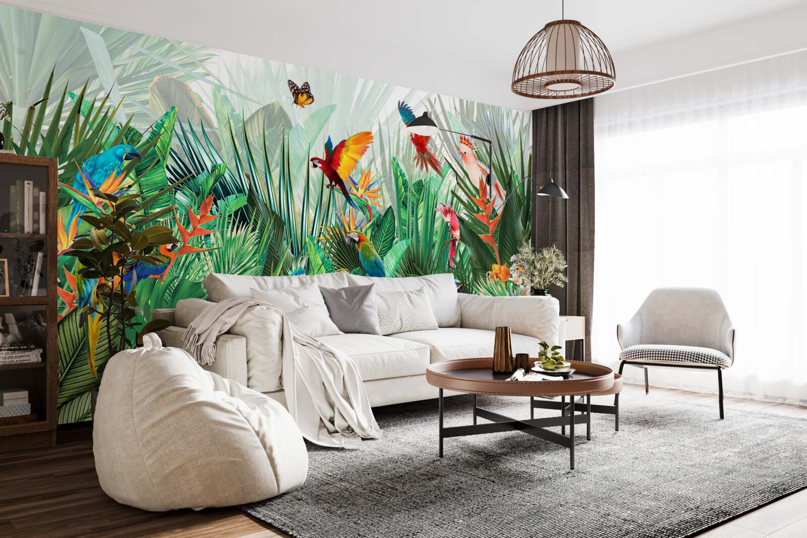 Fotobehang junglebewoners