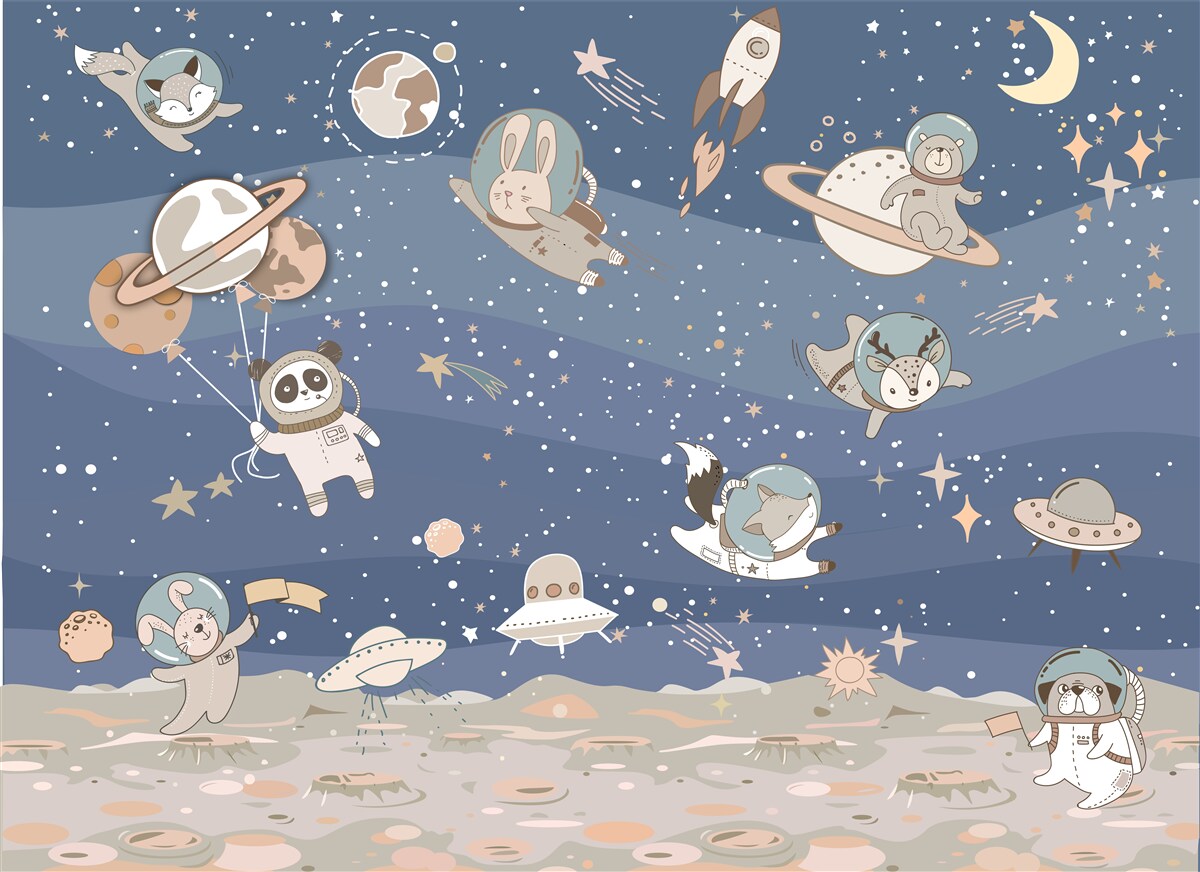 Fotobehang de verschillende wezens in het universum