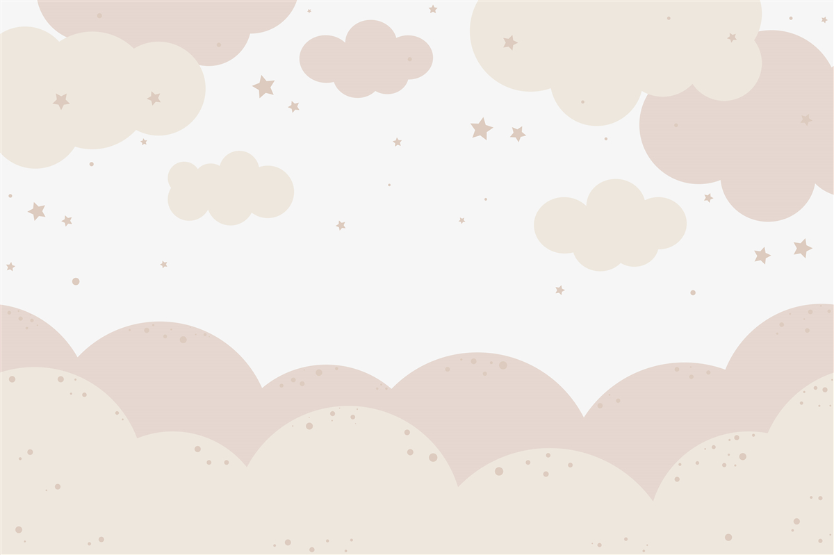 Fotobehang felgekleurde wolken