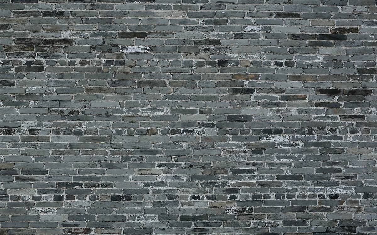 Fotobehang mat grijze baksteen