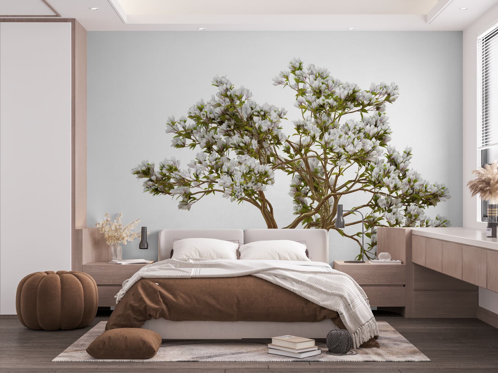 Fotobehang een solitaire bonsai heeft een sierlijke schoonheid
