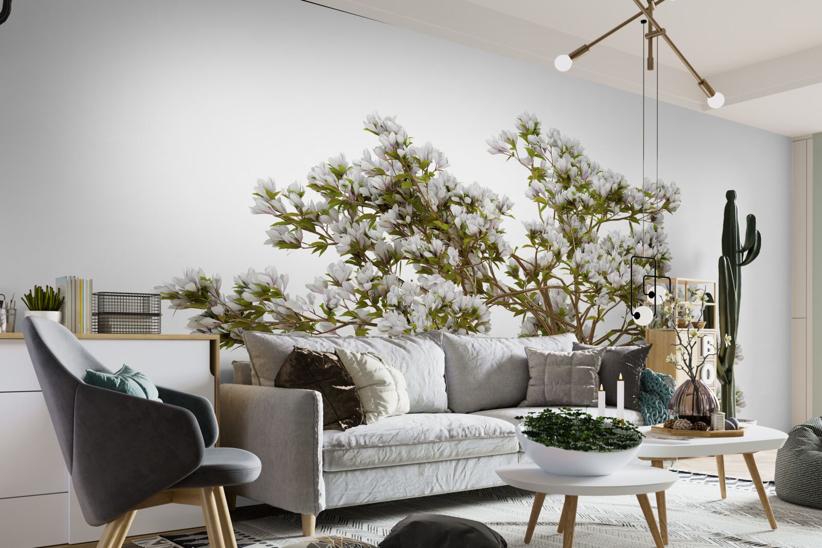 Fotobehang een solitaire bonsai heeft een sierlijke schoonheid