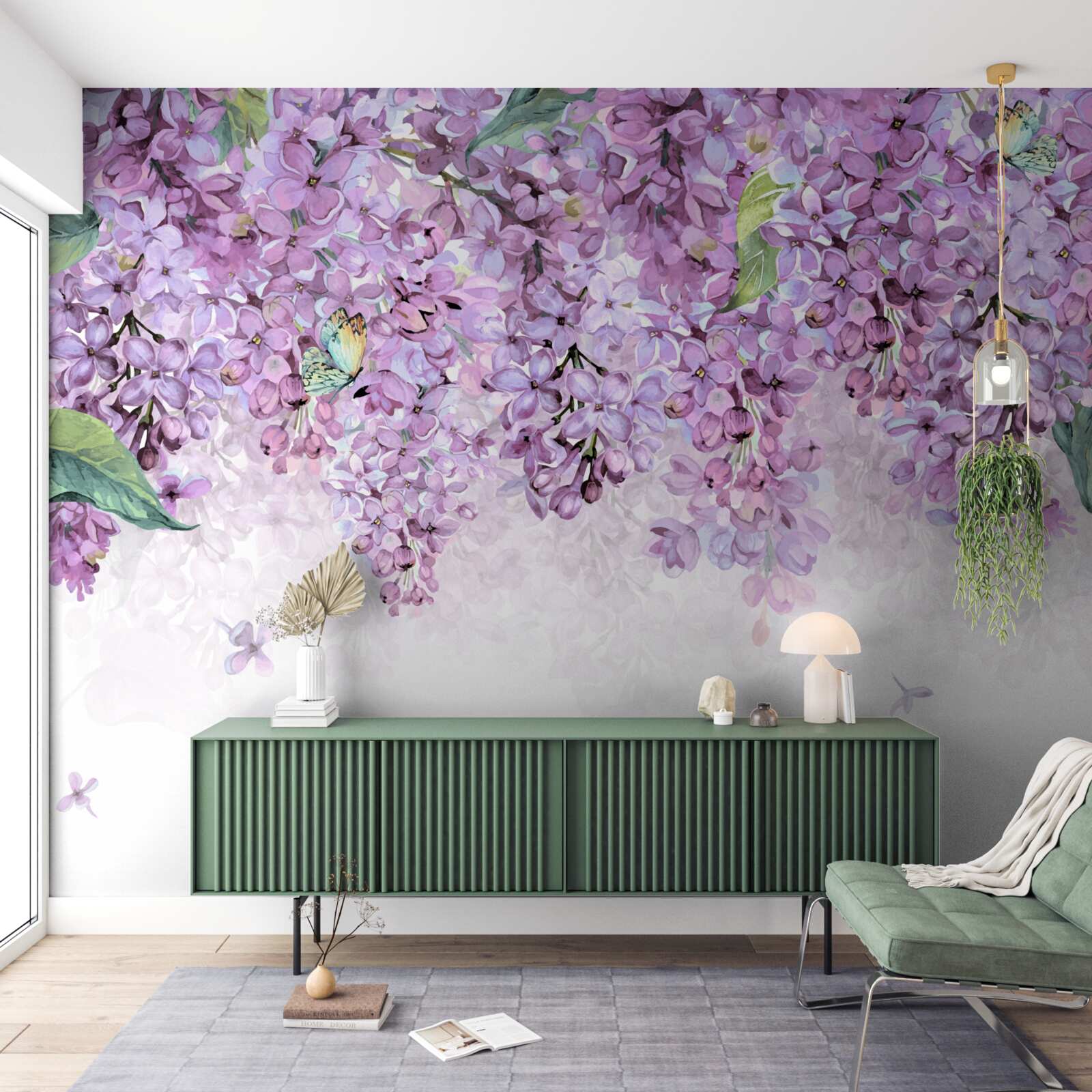 Fotobehang lichtpaarse lila muur