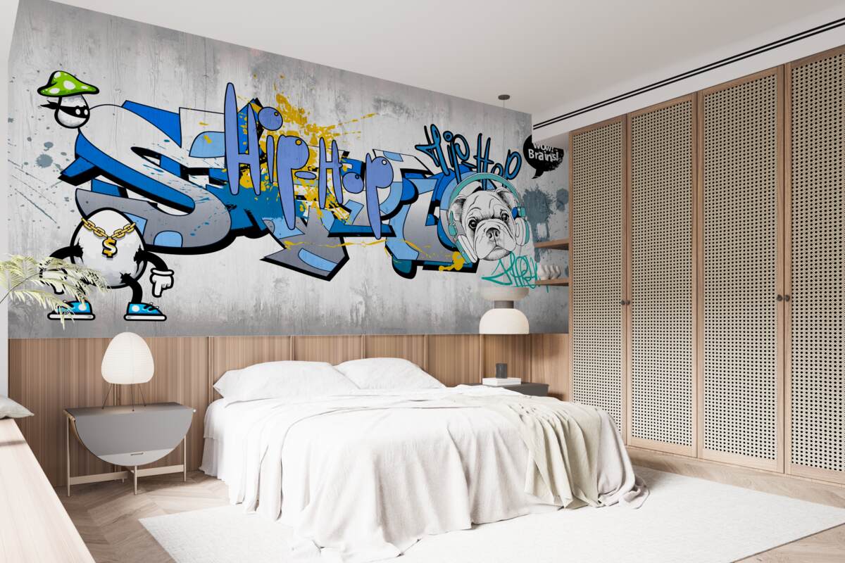 Graffiti fotobehang