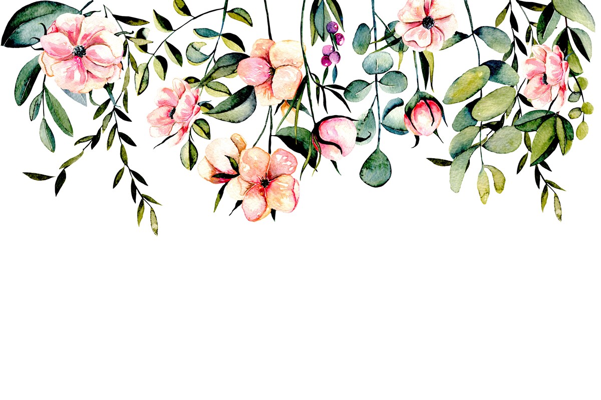 Fotobehang bloemen die in de zomer groeien