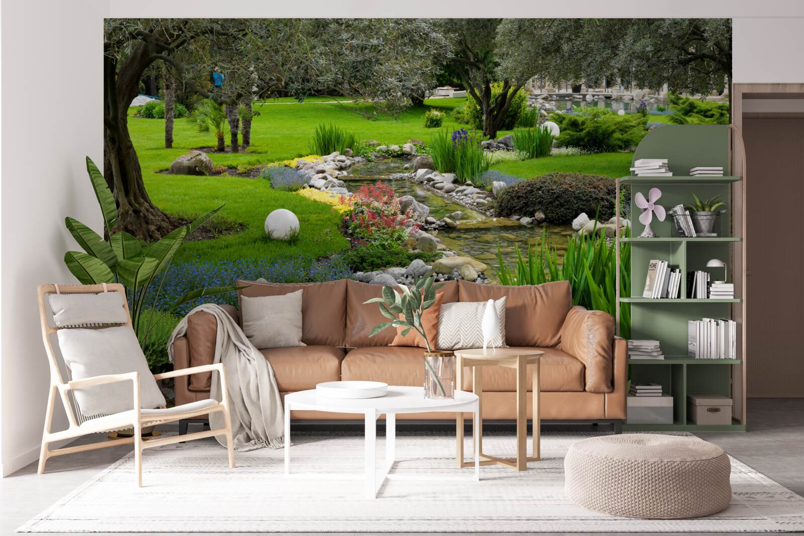 Fotobehang de Japanse tuin is als een oase
