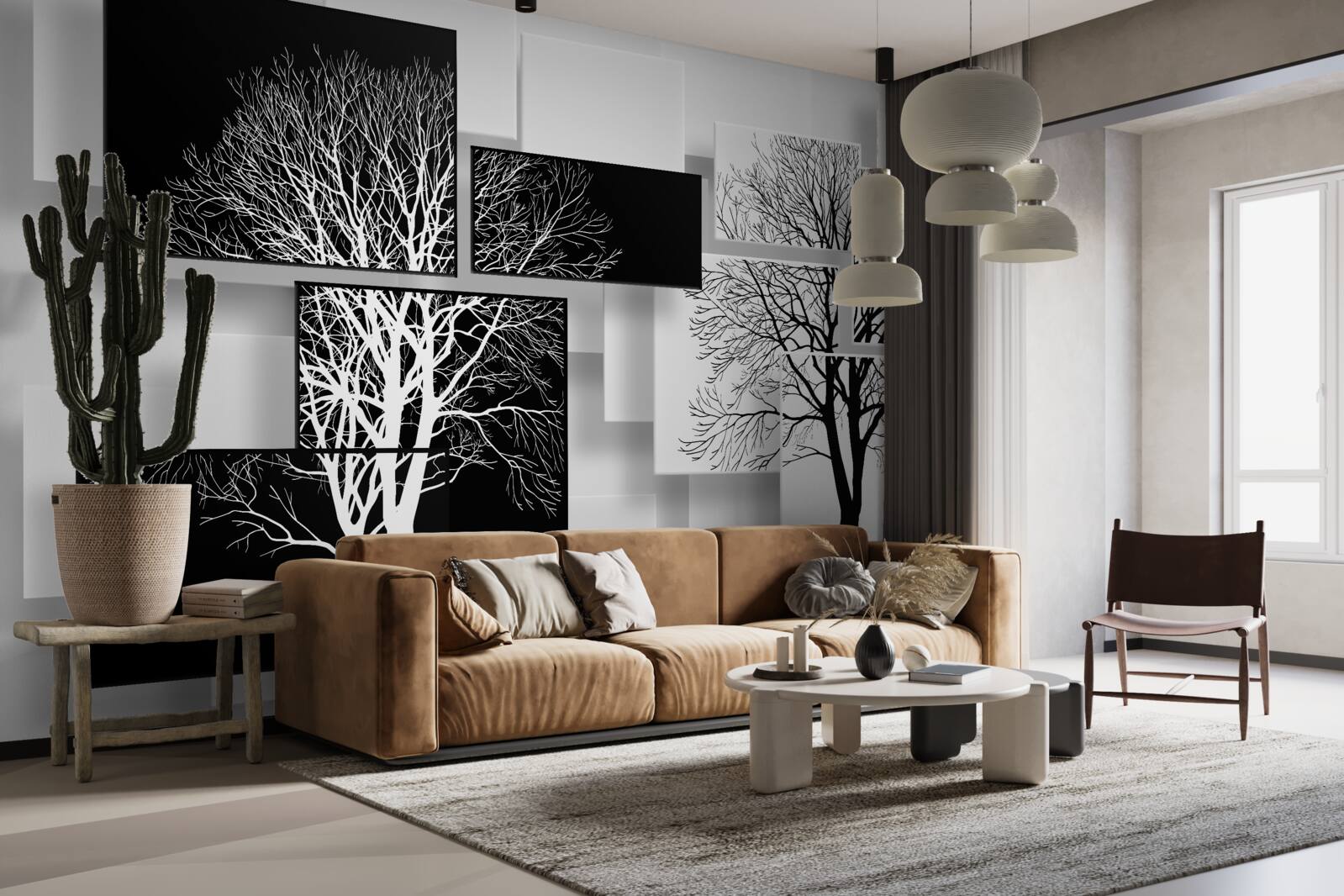 Fotobehang bomen van onze tijd
