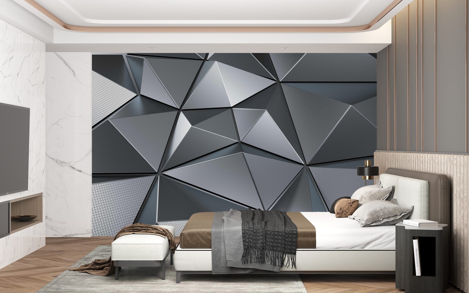 Fotobehang 3d muur