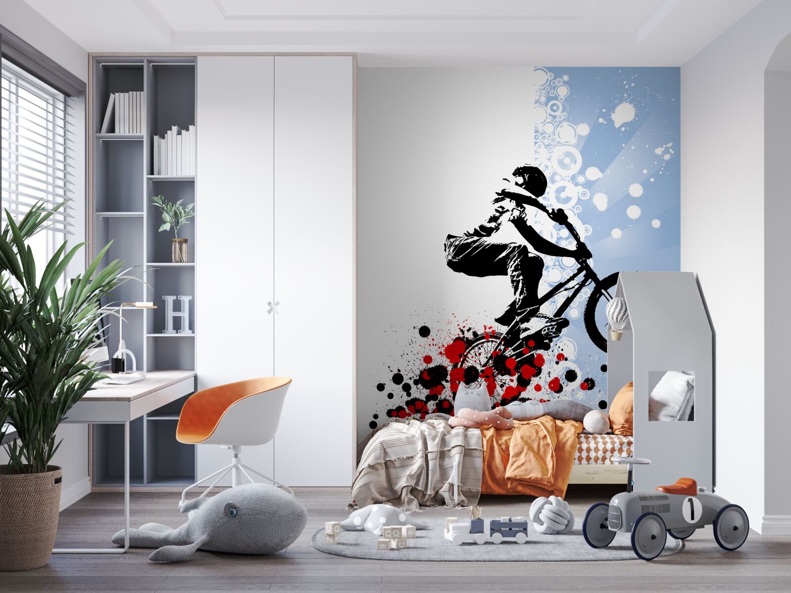 Fotobehang fietsen